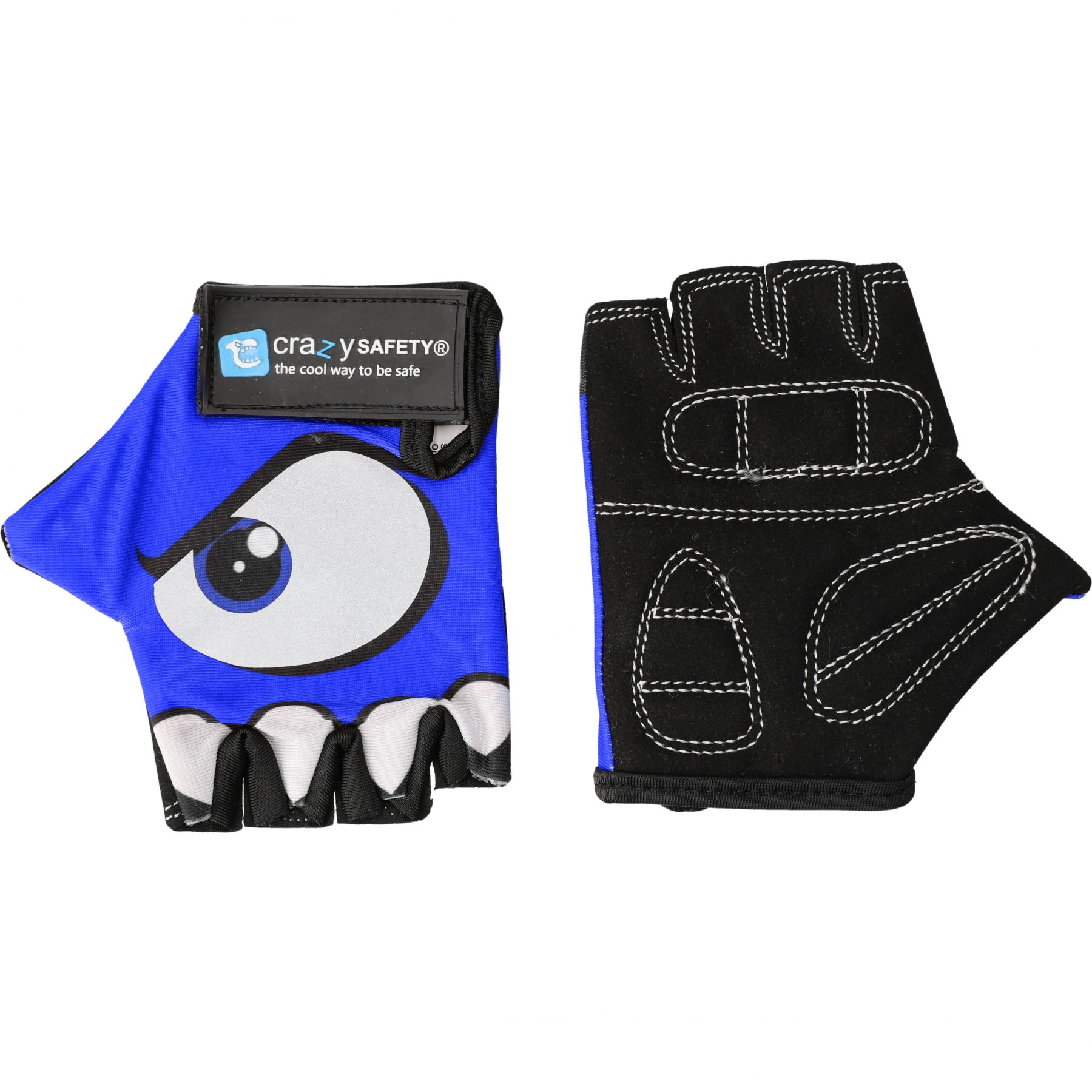 Crazy Safety, cycling gloves, junior, blue