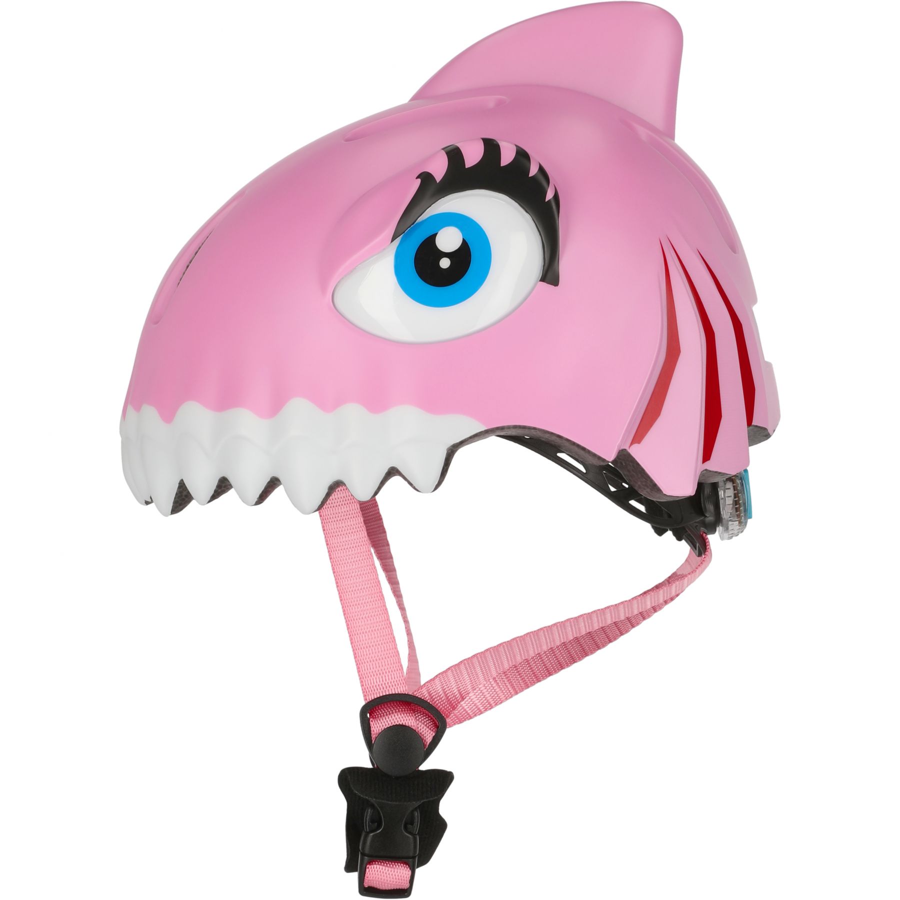 Crazy Safety Shark, bike helmet, junior, pink