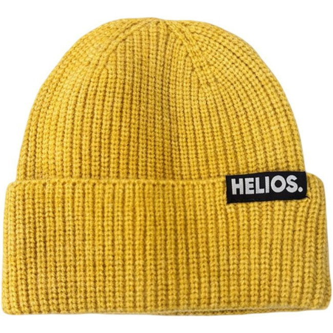 Helios Merino One, beanie, yellow