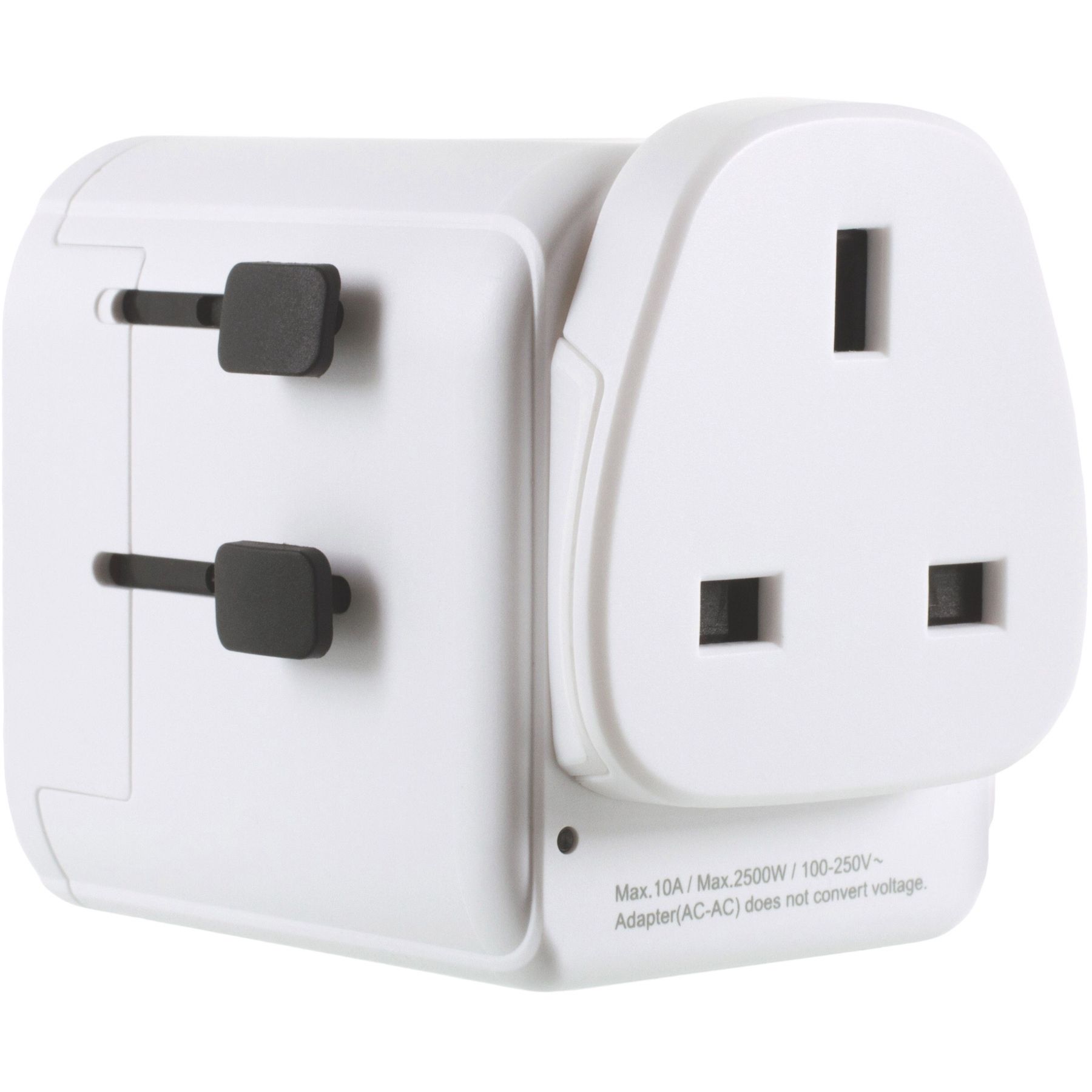 Lifeventure Travel Adaptor, unisex, UK to World, with USB