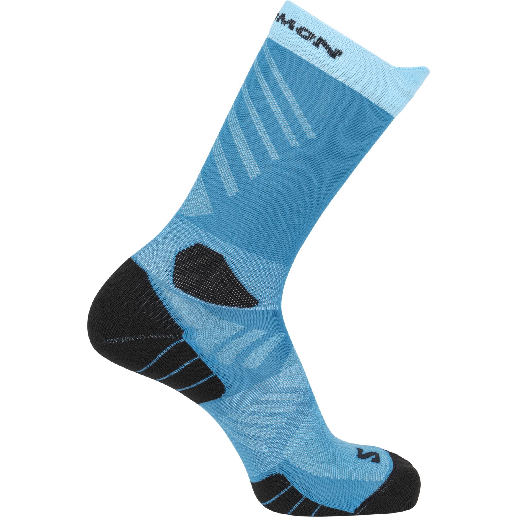 Salomon Aero Crew, running socks, blue danube/aquarius