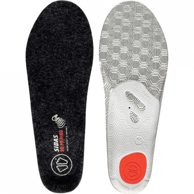 Sidas Winter 3D Merino, insole, black/grey